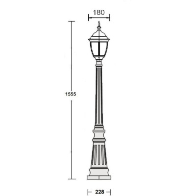 Наземный фонарь ARSENAL S 91211S Bl