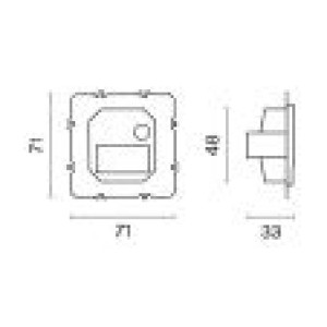 Встраиваемая LED подсветка S70 VLS0706M