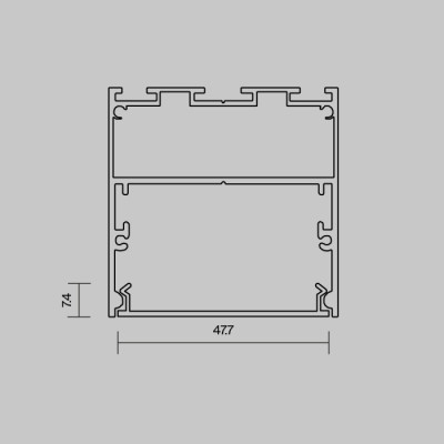 Рассеиватель Накладной-подвесной профиль 642050