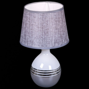 Интерьерная настольная лампа  01934-0.7-01 WH GY SL
