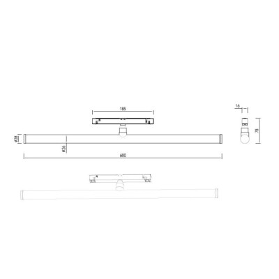Трековый светильник Tuba DL20302WW16BDIM